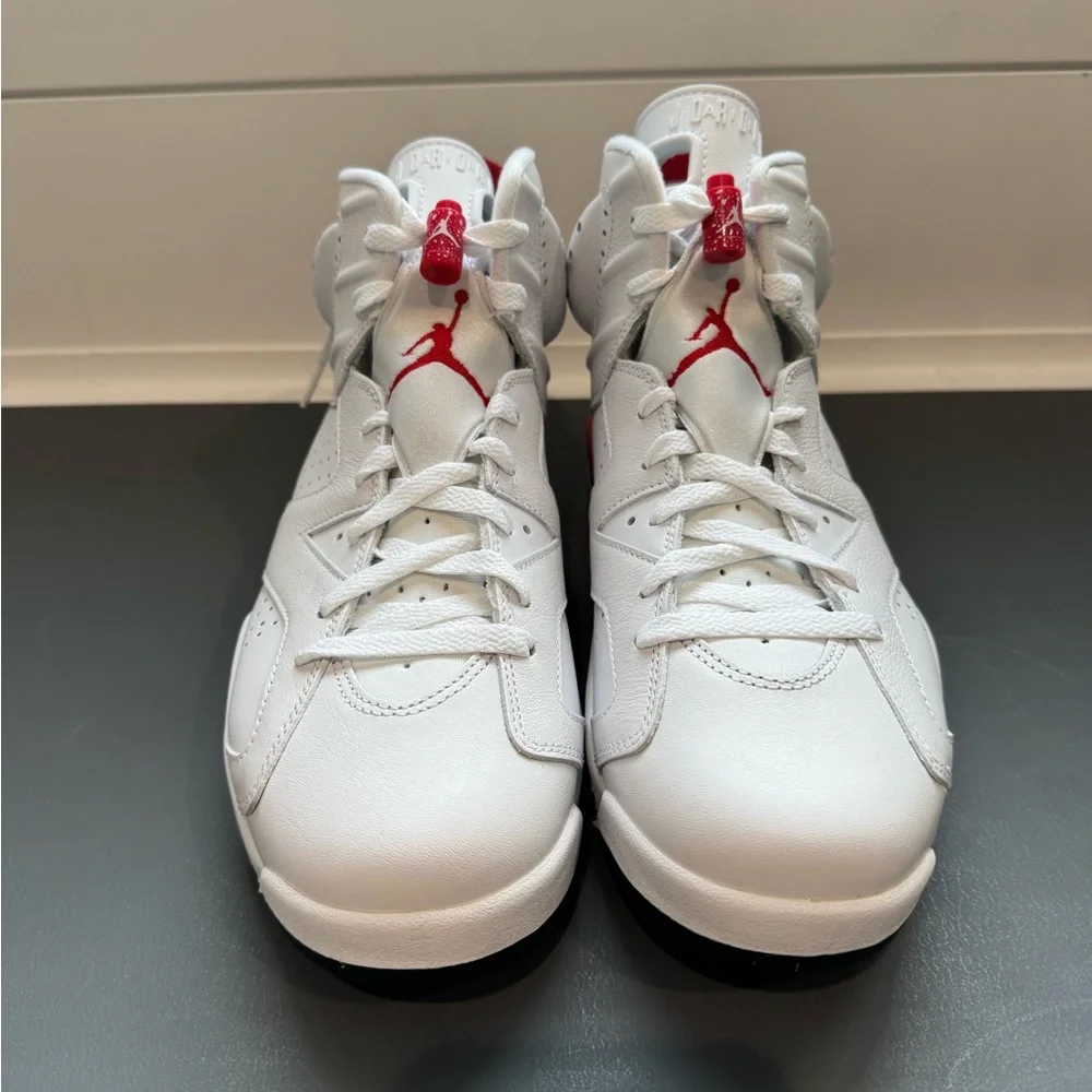 Air Jordan 6 Retro “White/Red” - Men’s 9 / Women’s 10.5 - Picture 1 of 8